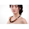  Royal on Silk Amber Necklace