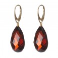  Cherry Diamond Amber Earrings