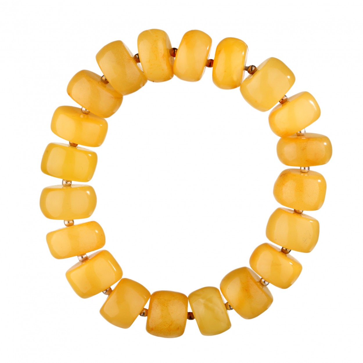  Classical Buttons Amber Bracelet
