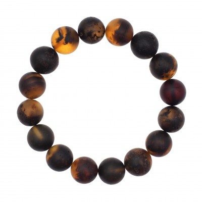  Dark Beads Amber Bracelet