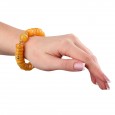  Yellow Wave Amber Bracelet