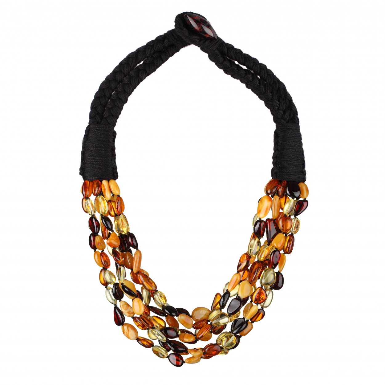  Dancing Beans  Amber Necklace